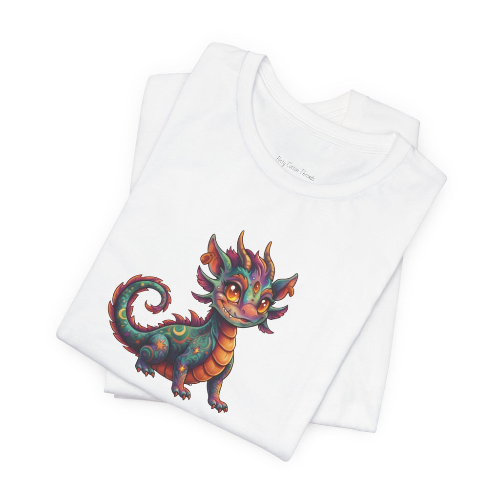 Cute Colorful Dragon T‑Shirt — Whimsical Fantasy Baby Dragon Tee