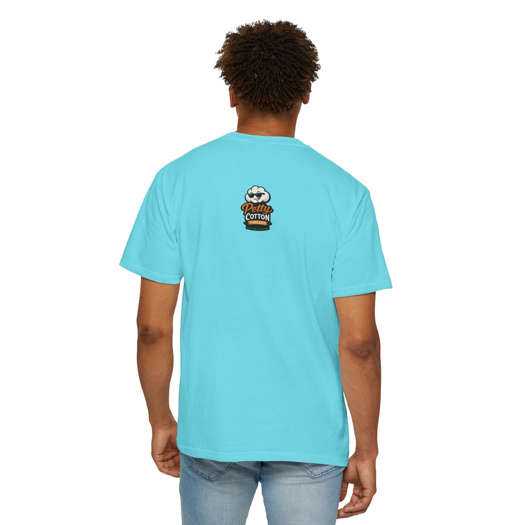 Ask Me Why I'm Petty T-Shirt — Funny Statement Tee with Cotton Logo (Back)