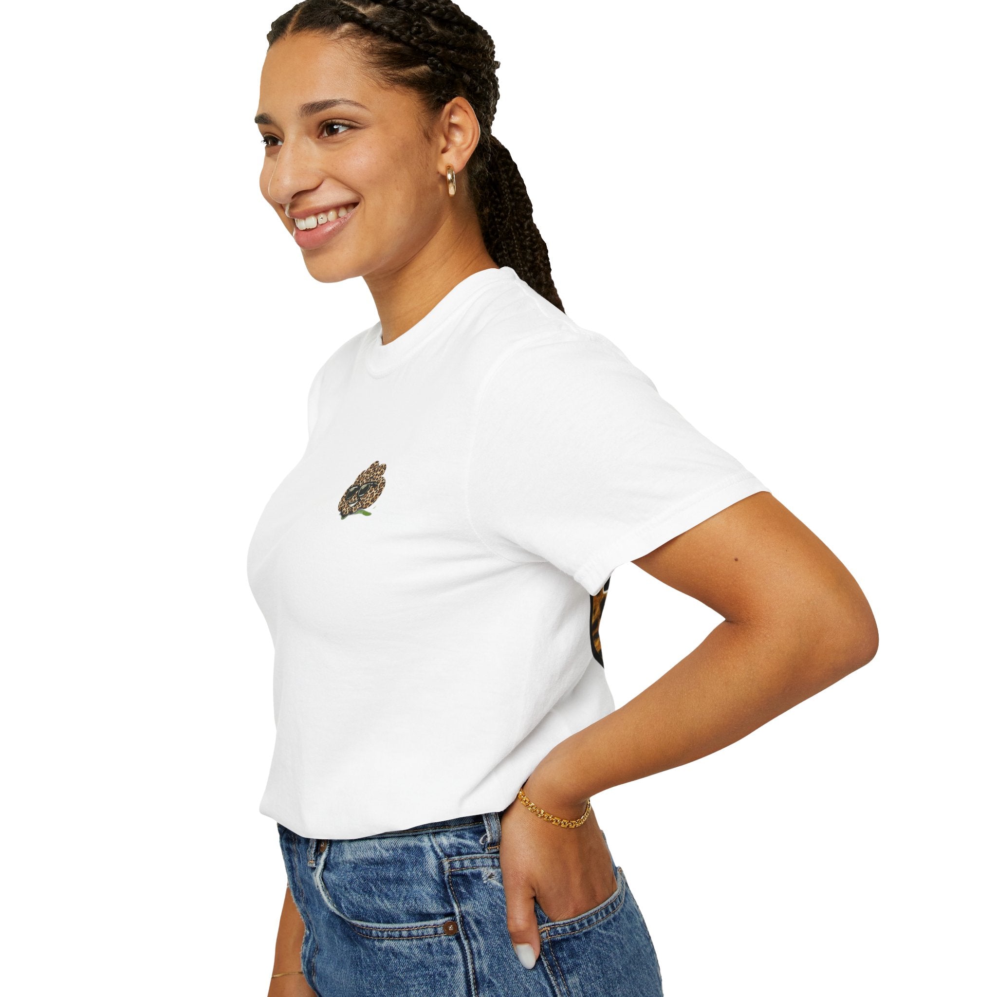 Petty Cotton “Petty Energy” Leopard Patch T-Shirt