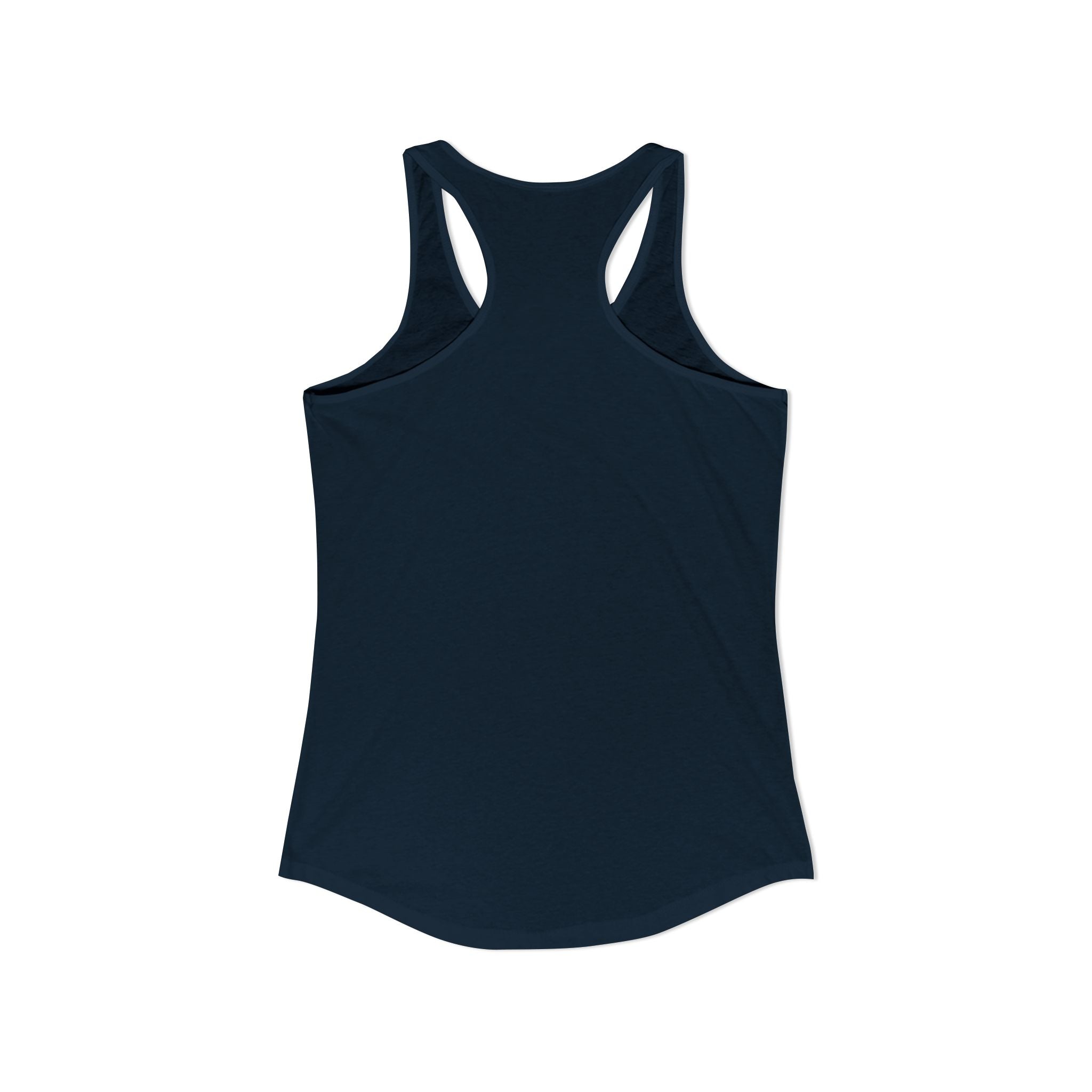 Cat Lady  In white font Women's Ideal Racerback Tank