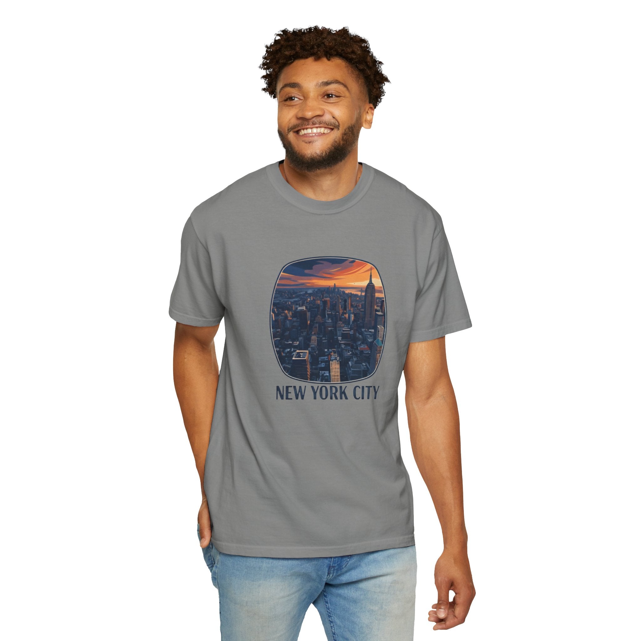 New York City Sunset T-Shirt — NYC Skyline Travel Tee