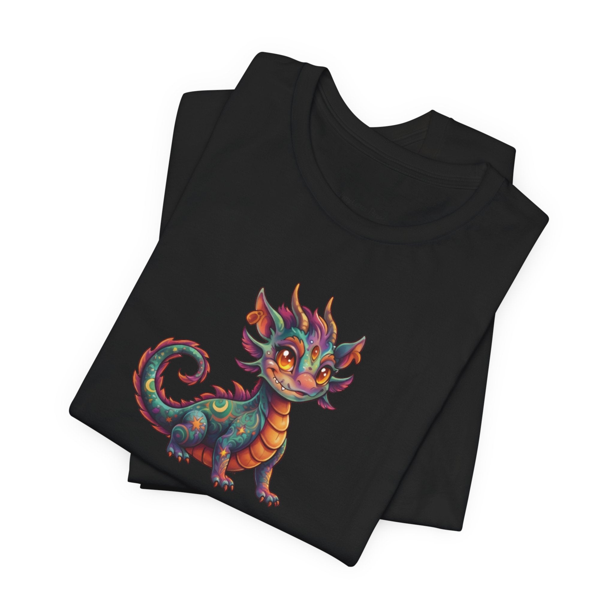 Cute Colorful Dragon T‑Shirt — Whimsical Fantasy Baby Dragon Tee