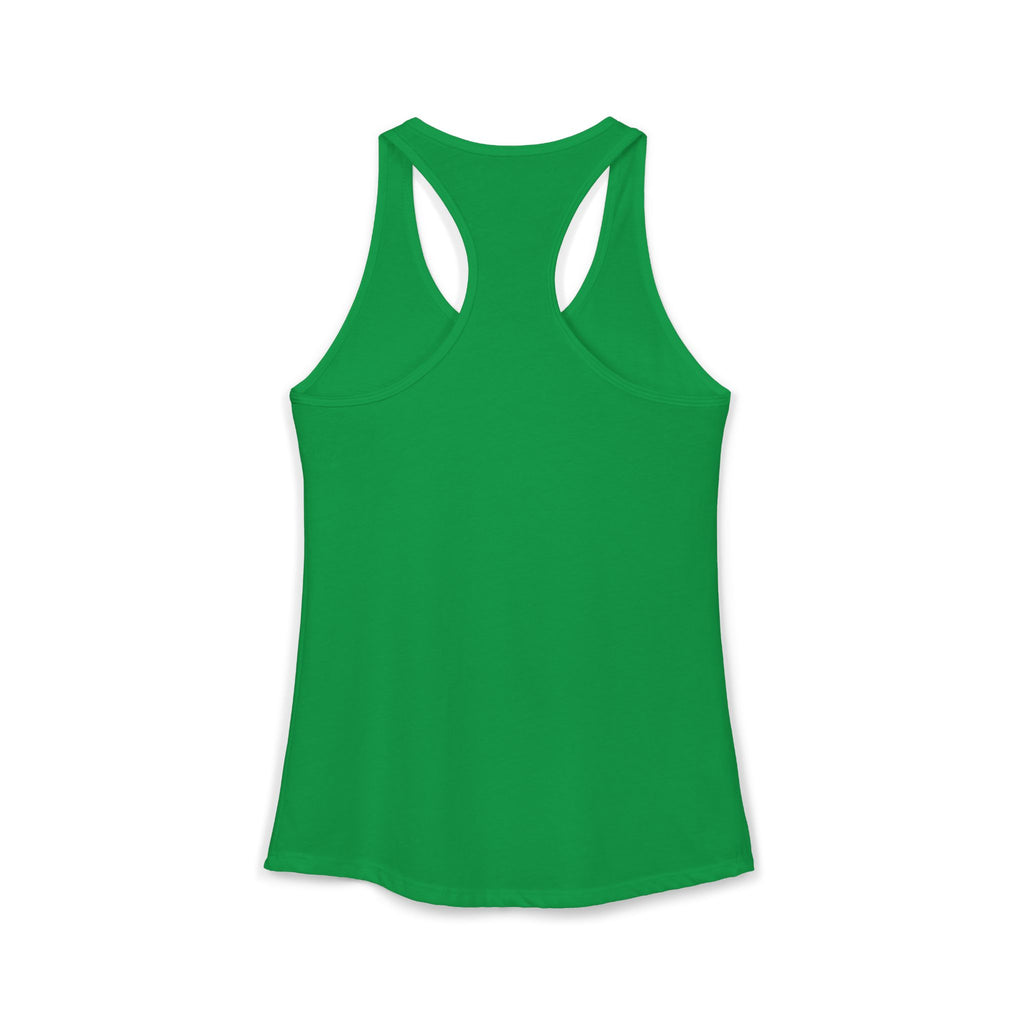 Cat Lady  In white font Women's Ideal Racerback Tank