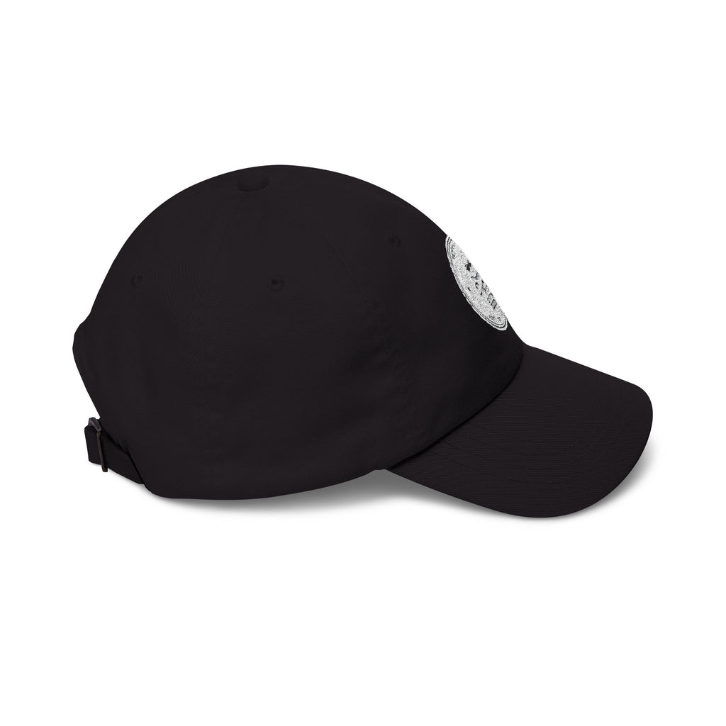Dad Cap with Vintage 'Petty' Motorcycle Emblem — Classic Biker Baseball Hat