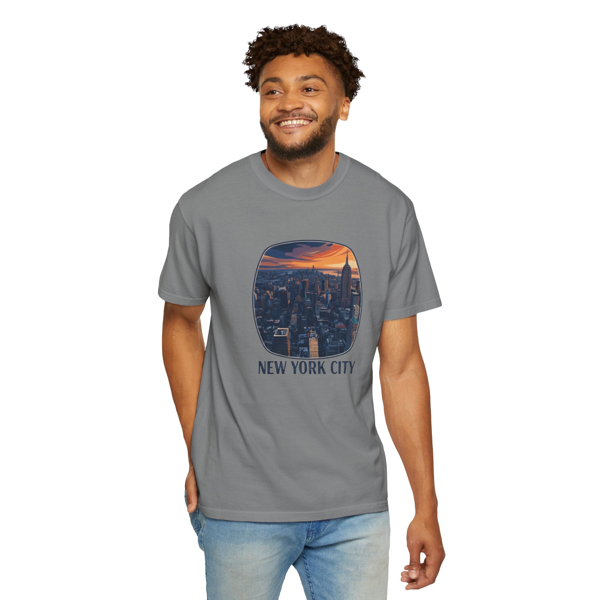 New York City Sunset T-Shirt — NYC Skyline Travel Tee