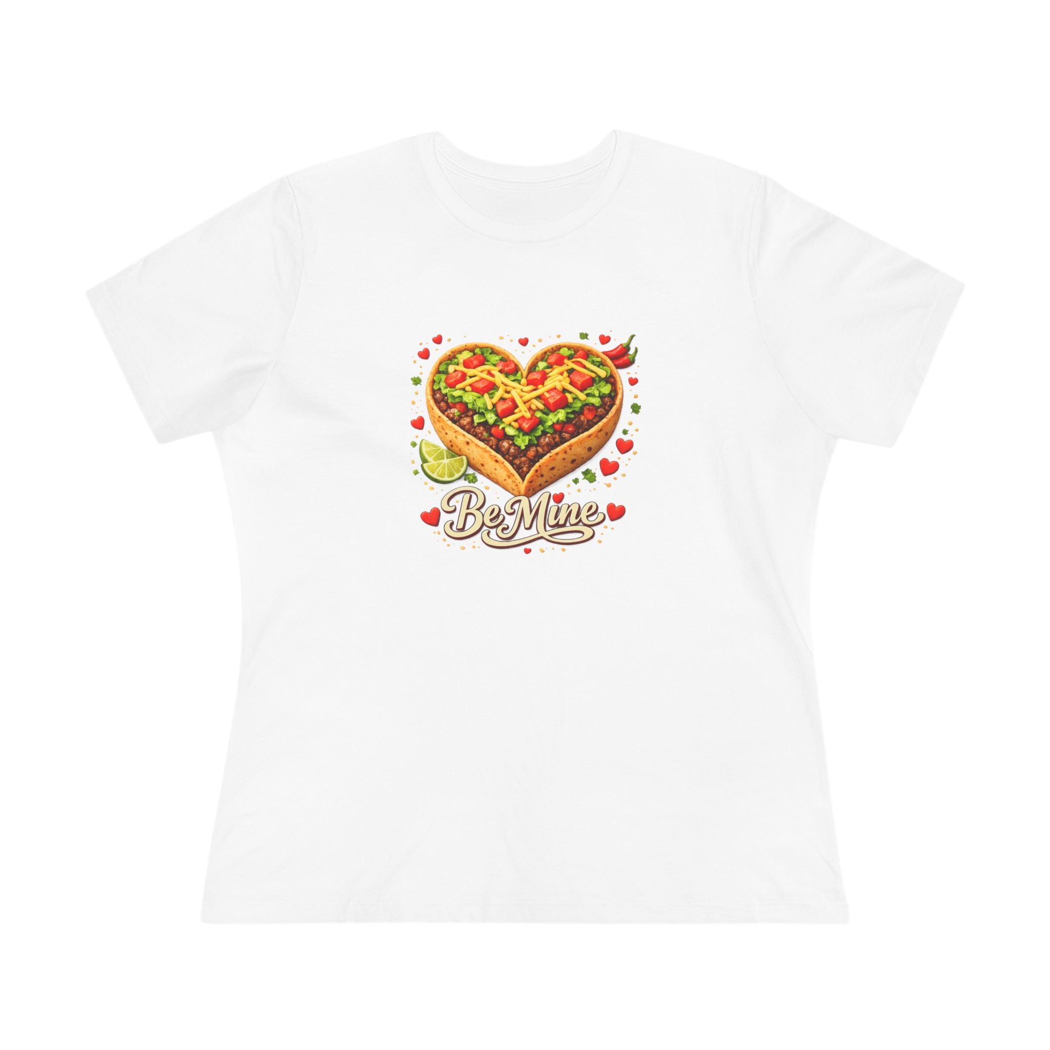 Taco Heart Tee — Graphic Women’s Cotton T‑Shirt
