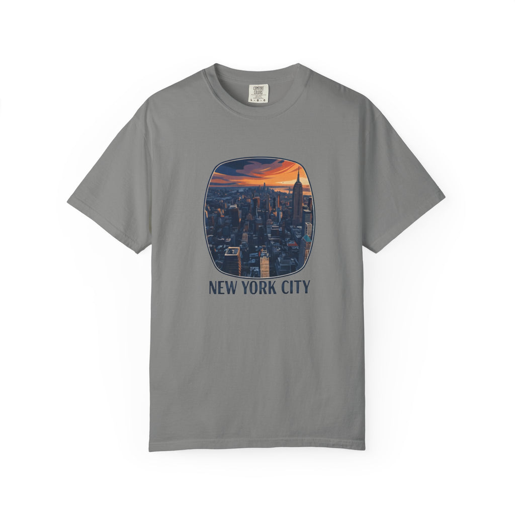 New York City Sunset T-Shirt — NYC Skyline Travel Tee