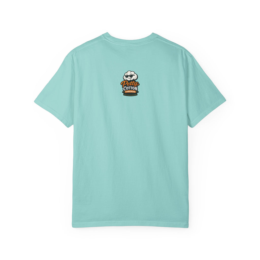 Ask Me Why I'm Petty T-Shirt — Funny Statement Tee with Cotton Logo (Back)