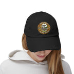 Petty Cotton Distressed Cap — Leopard Patch Dad Hat
