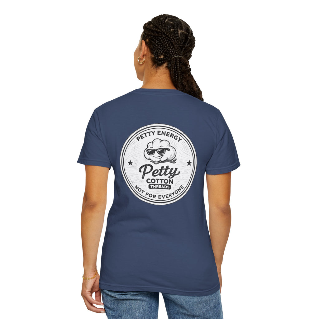Petty Energy Graphic T-Shirt — 'Petty Cotton Threads' Vintage Badge