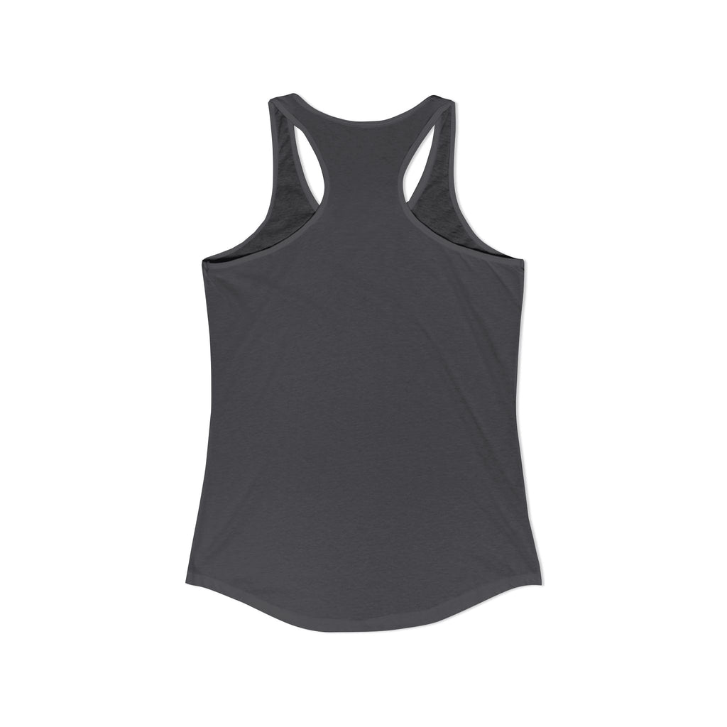 Cat Lady  In white font Women's Ideal Racerback Tank