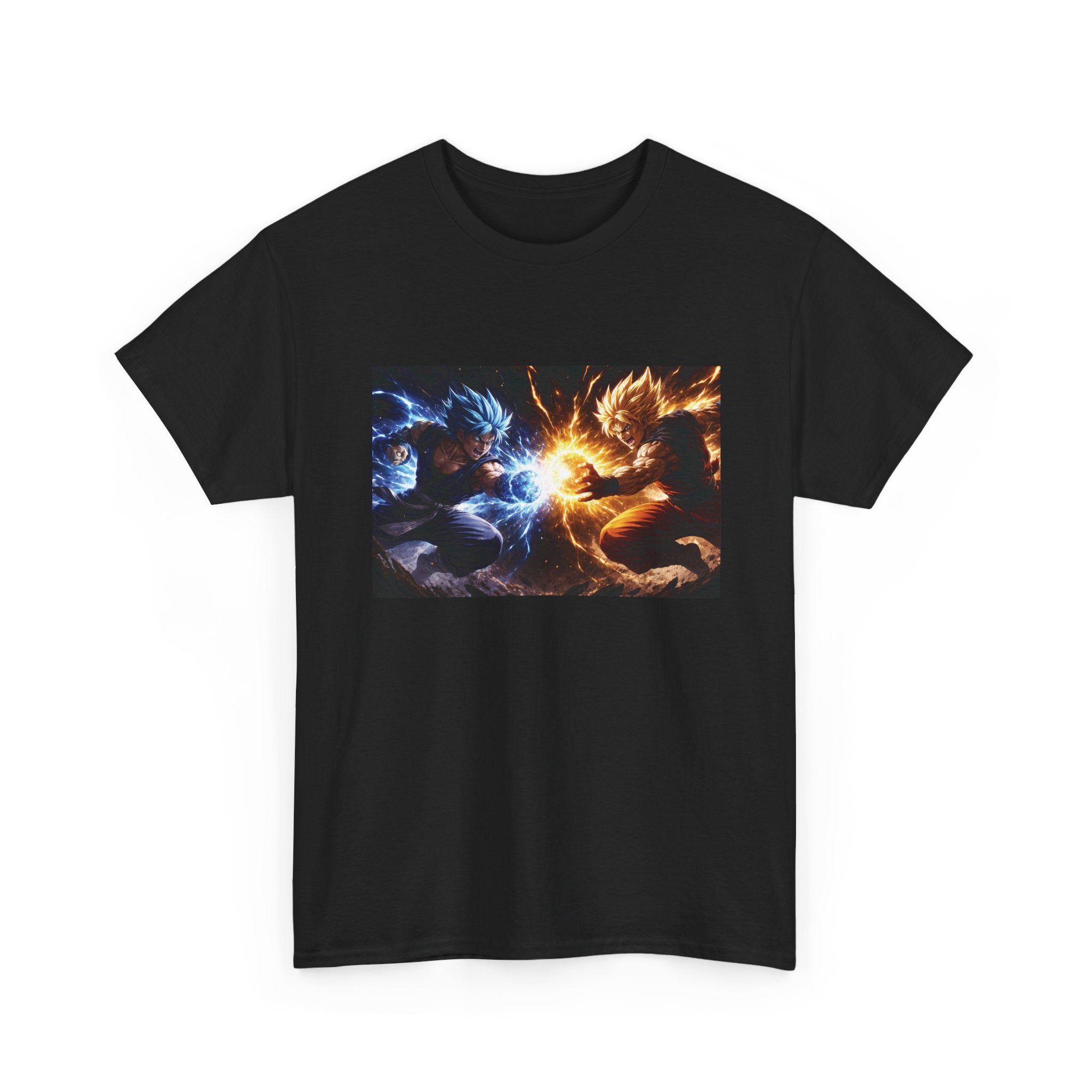 T-Shirt — Fire vs Ice Dragon Battle Graphic Tee