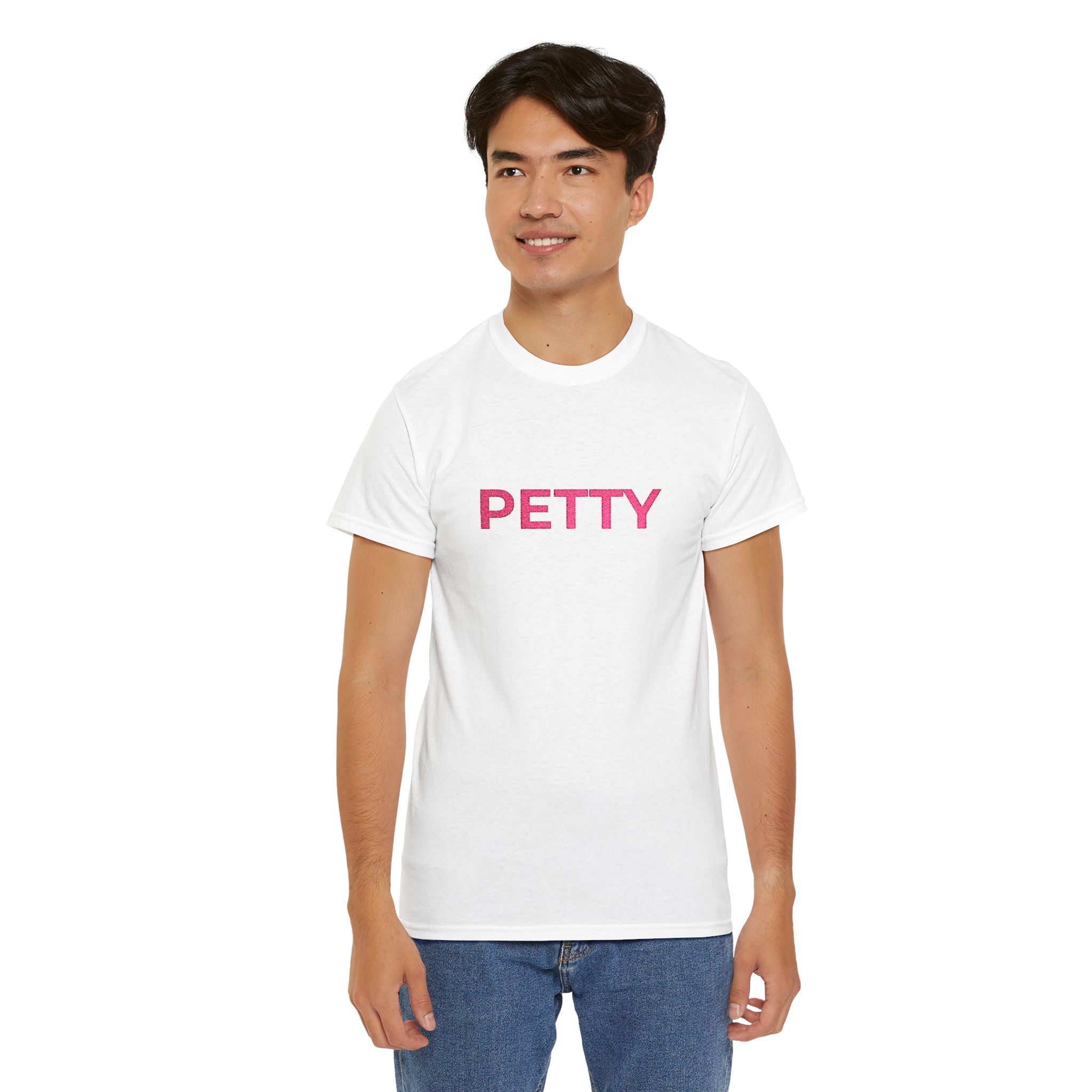 Petty T-Shirt — Pink embroidery Graphic Tee