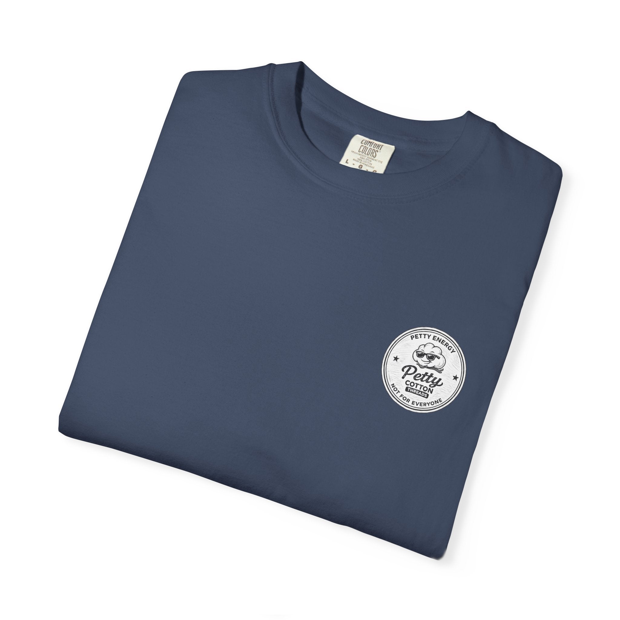 Petty Energy Graphic T-Shirt — 'Petty Cotton Threads' Vintage Badge