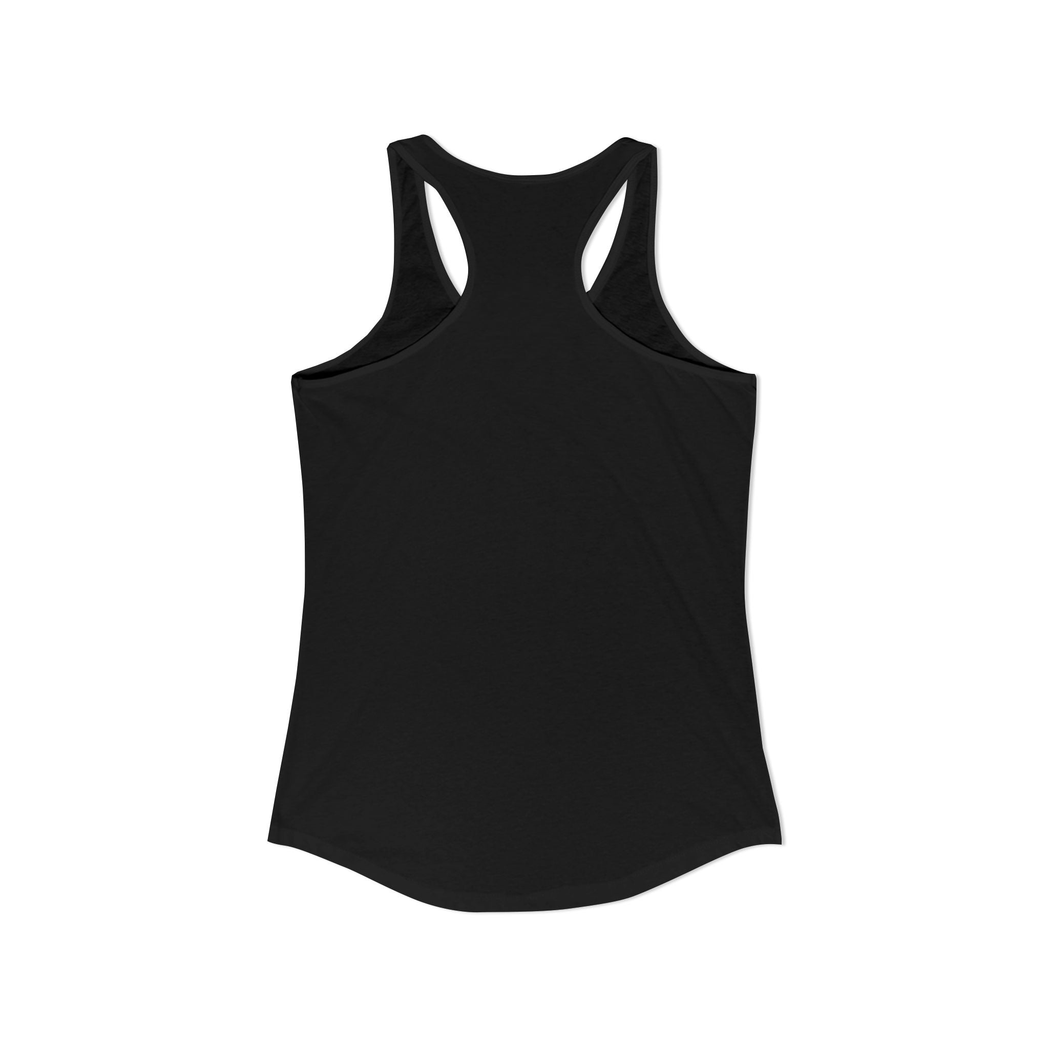 Cat Lady  In white font Women's Ideal Racerback Tank