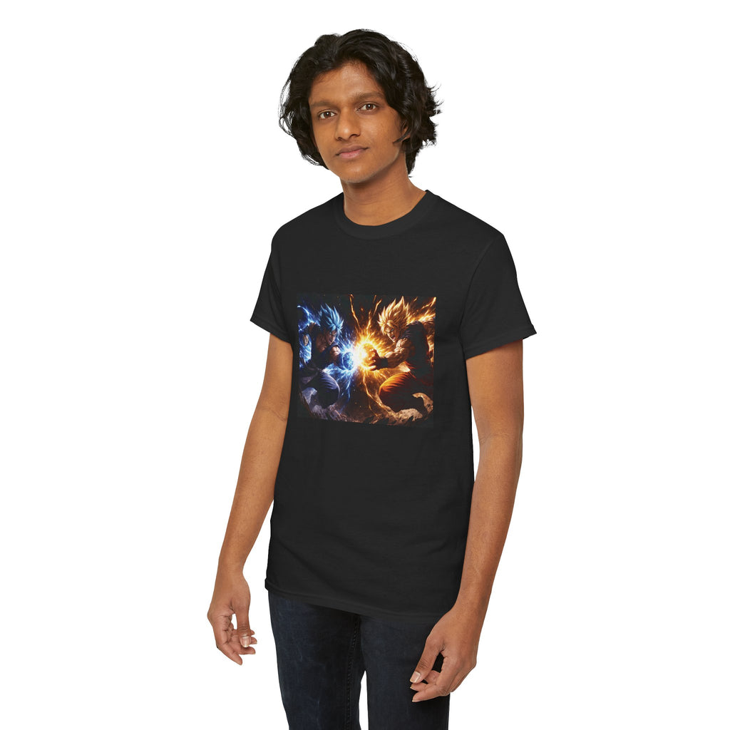 T-Shirt — Fire vs Ice Dragon Battle Graphic Tee