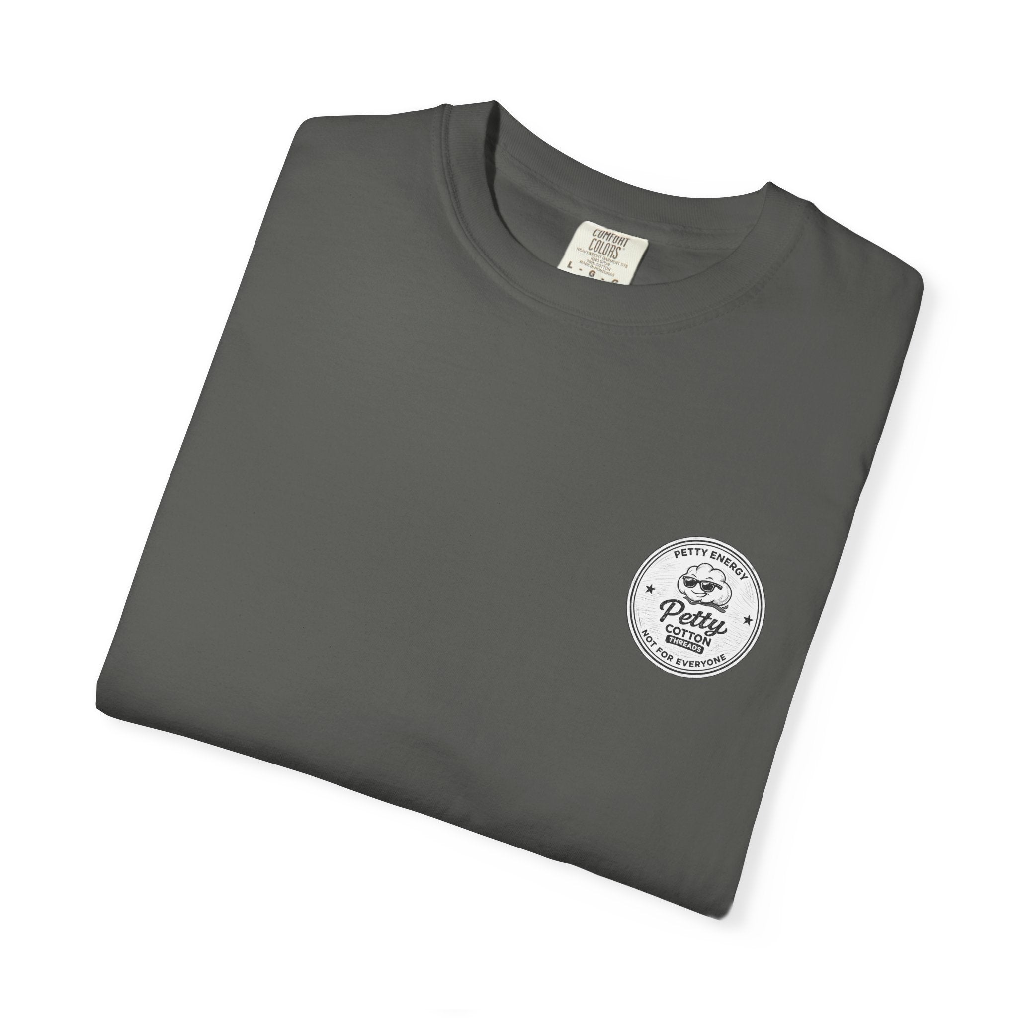 Petty Energy Graphic T-Shirt — 'Petty Cotton Threads' Vintage Badge