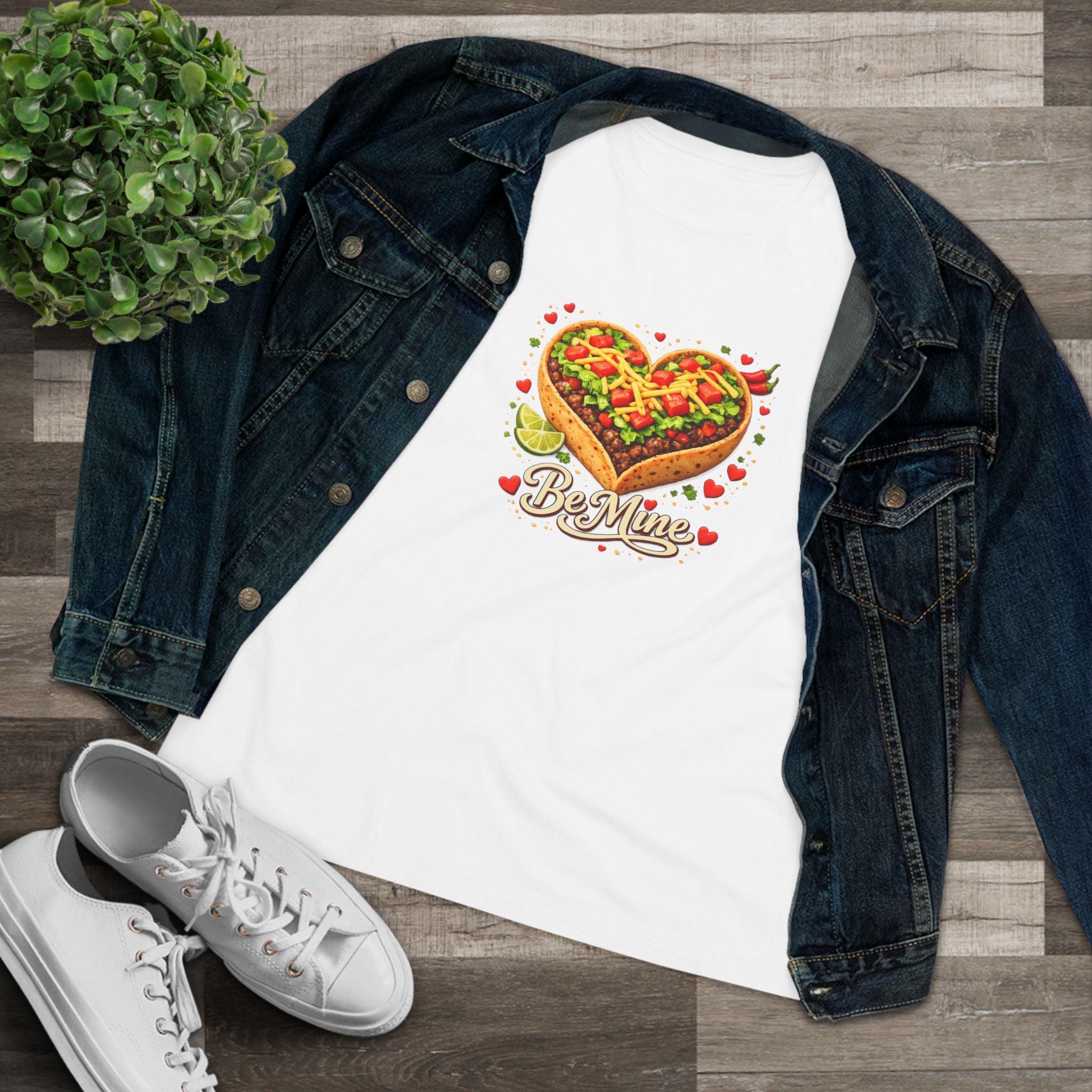 Taco Heart Tee — Graphic Women’s Cotton T‑Shirt