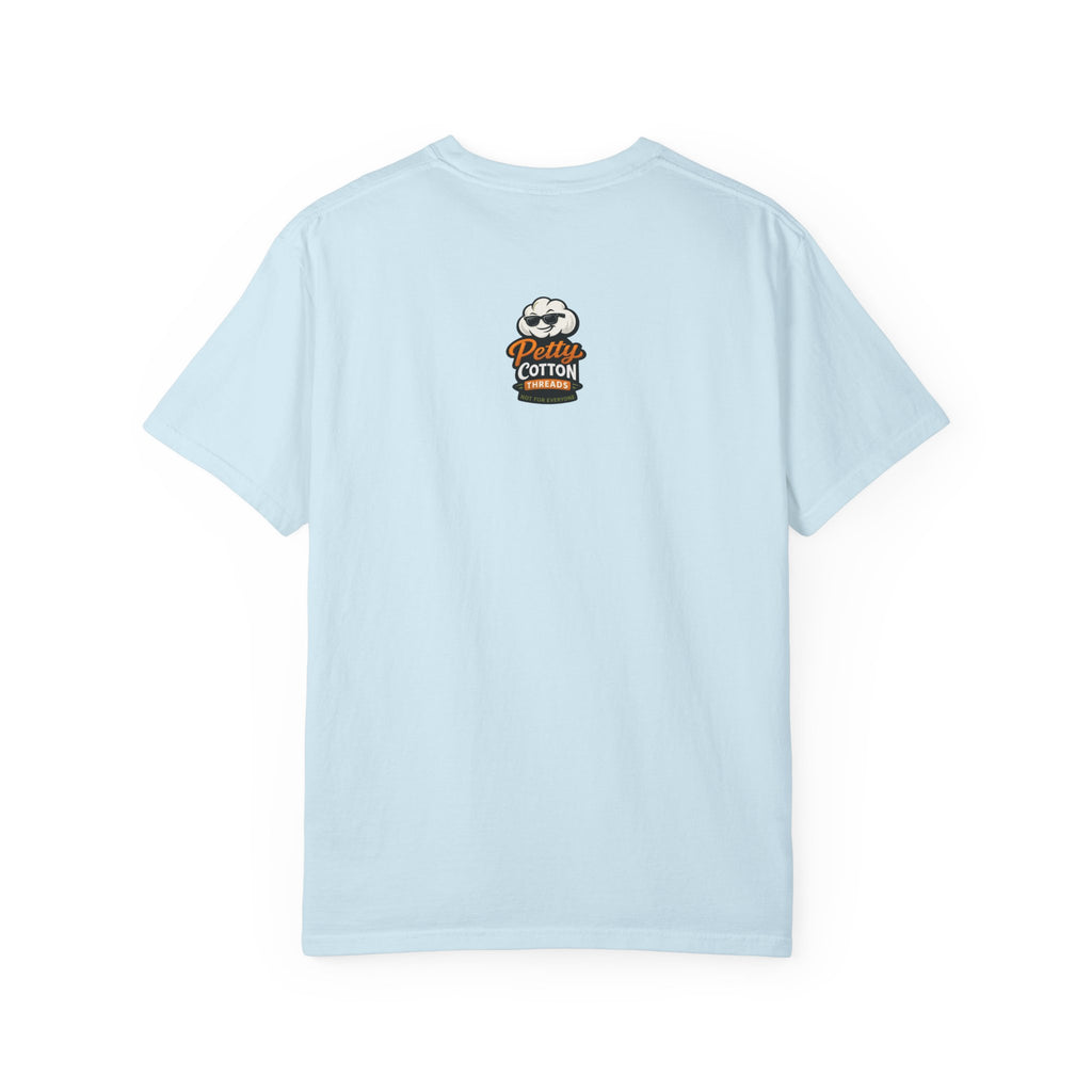 Ask Me Why I'm Petty T-Shirt — Funny Statement Tee with Cotton Logo (Back)