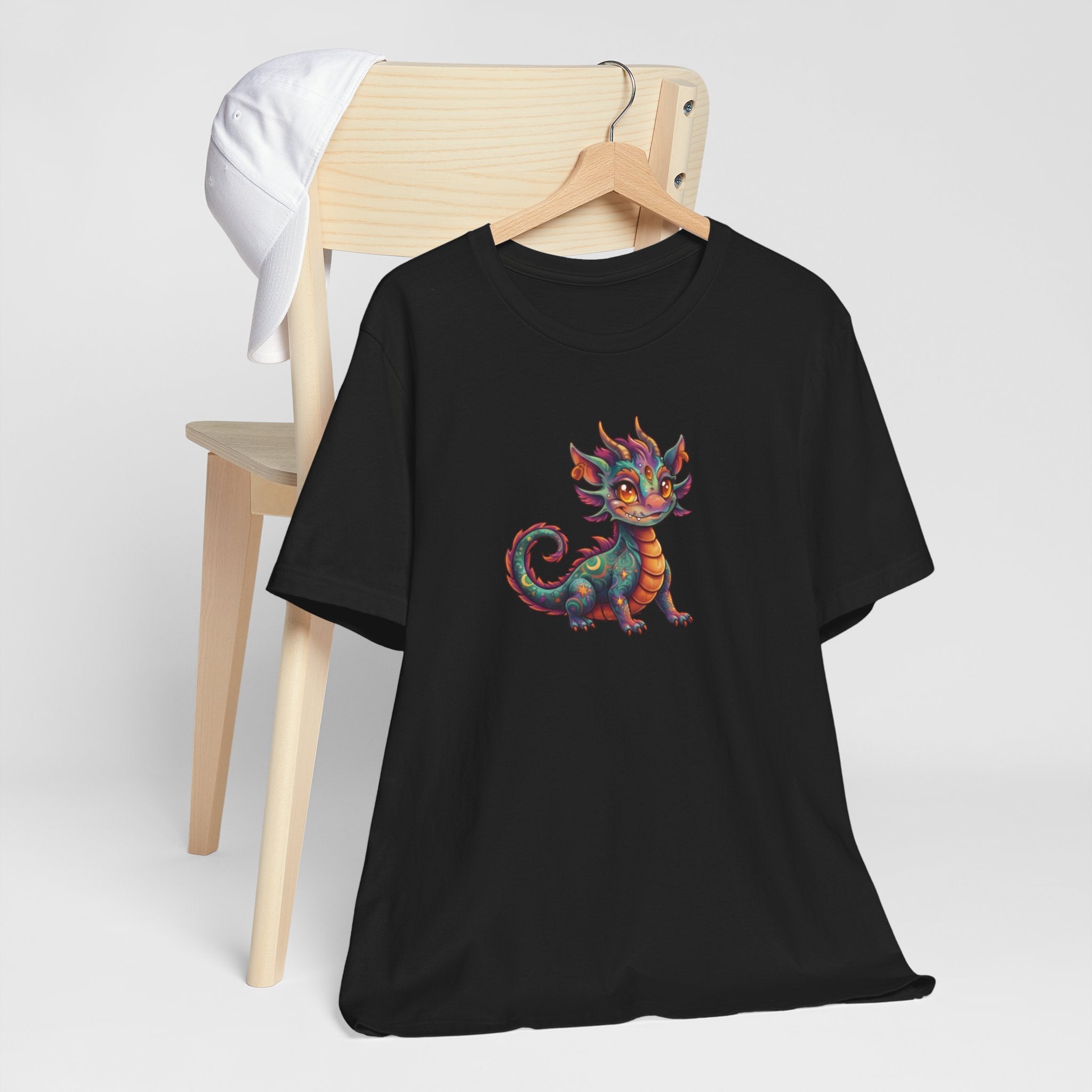 Cute Colorful Dragon T‑Shirt — Whimsical Fantasy Baby Dragon Tee