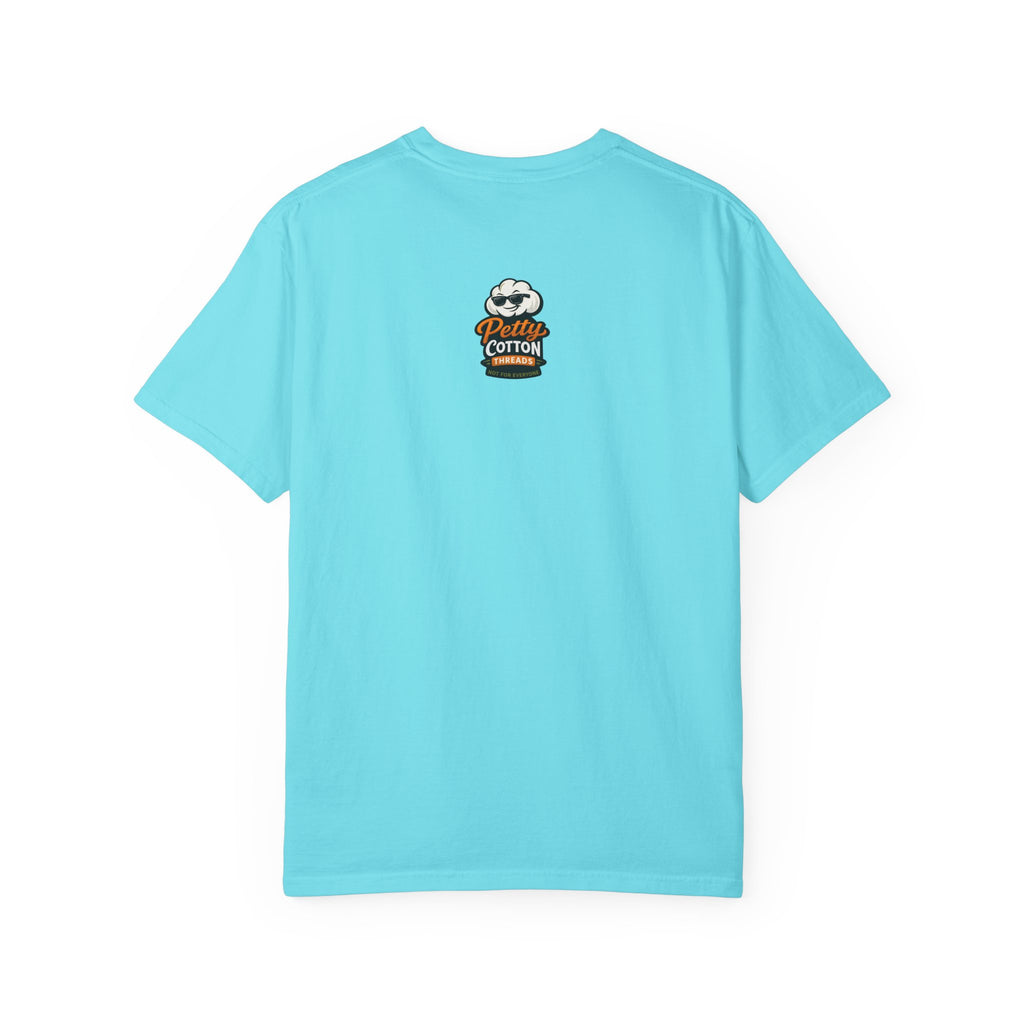 Ask Me Why I'm Petty T-Shirt — Funny Statement Tee with Cotton Logo (Back)