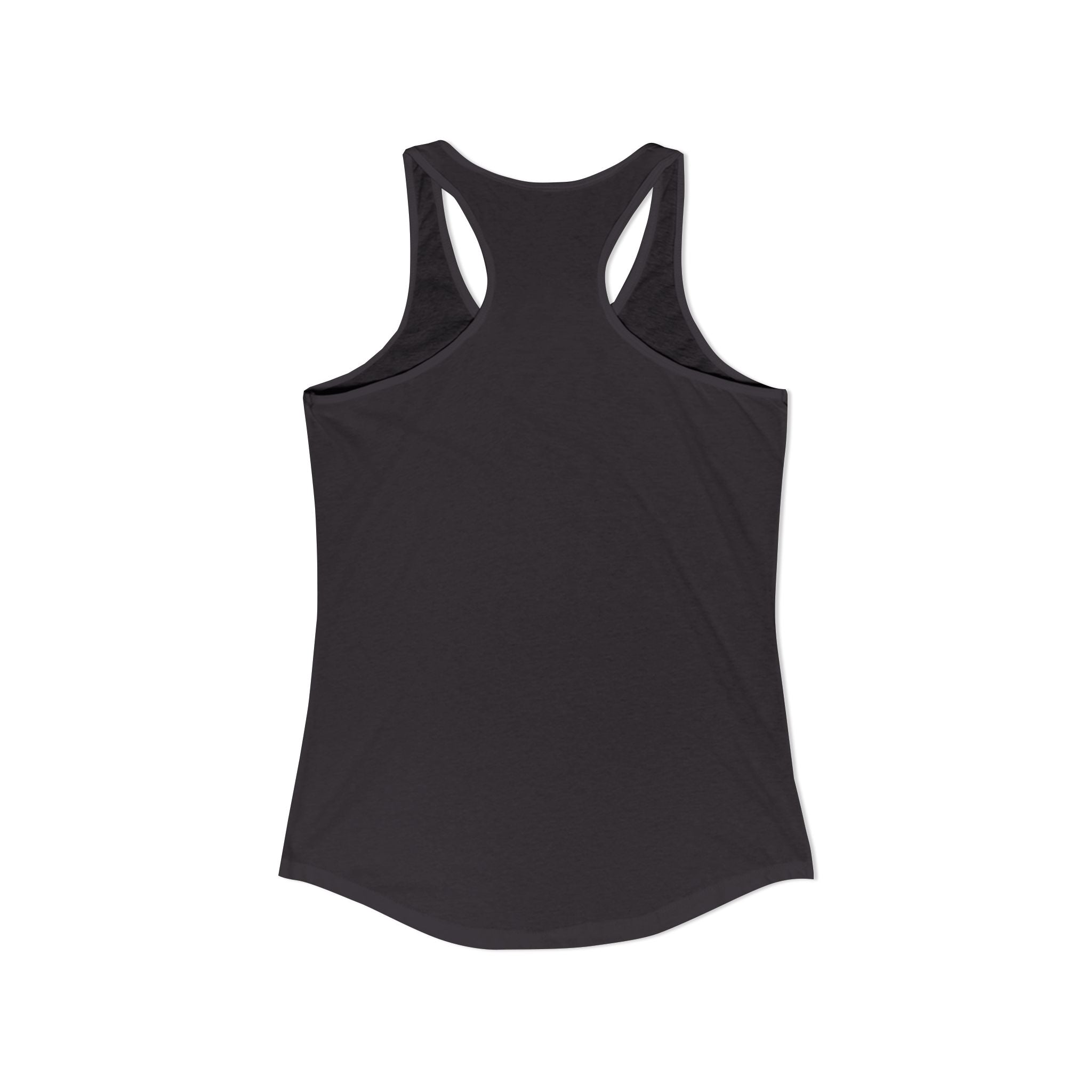 Cat Lady  In white font Women's Ideal Racerback Tank