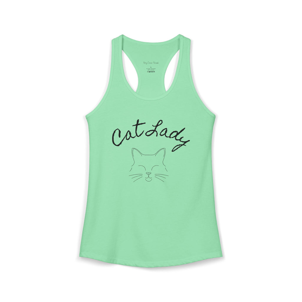 Cat Lady Women's Ideal Racerback Tank