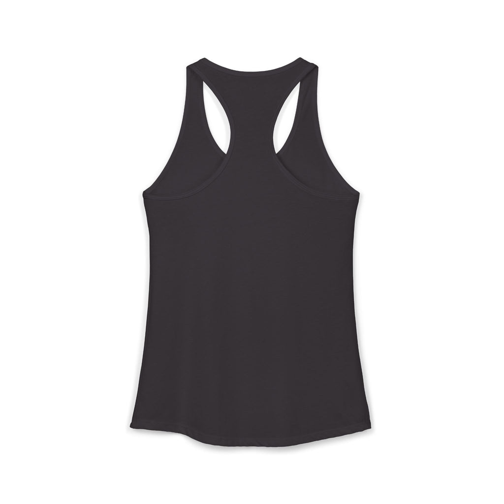 Cat Lady  In white font Women's Ideal Racerback Tank