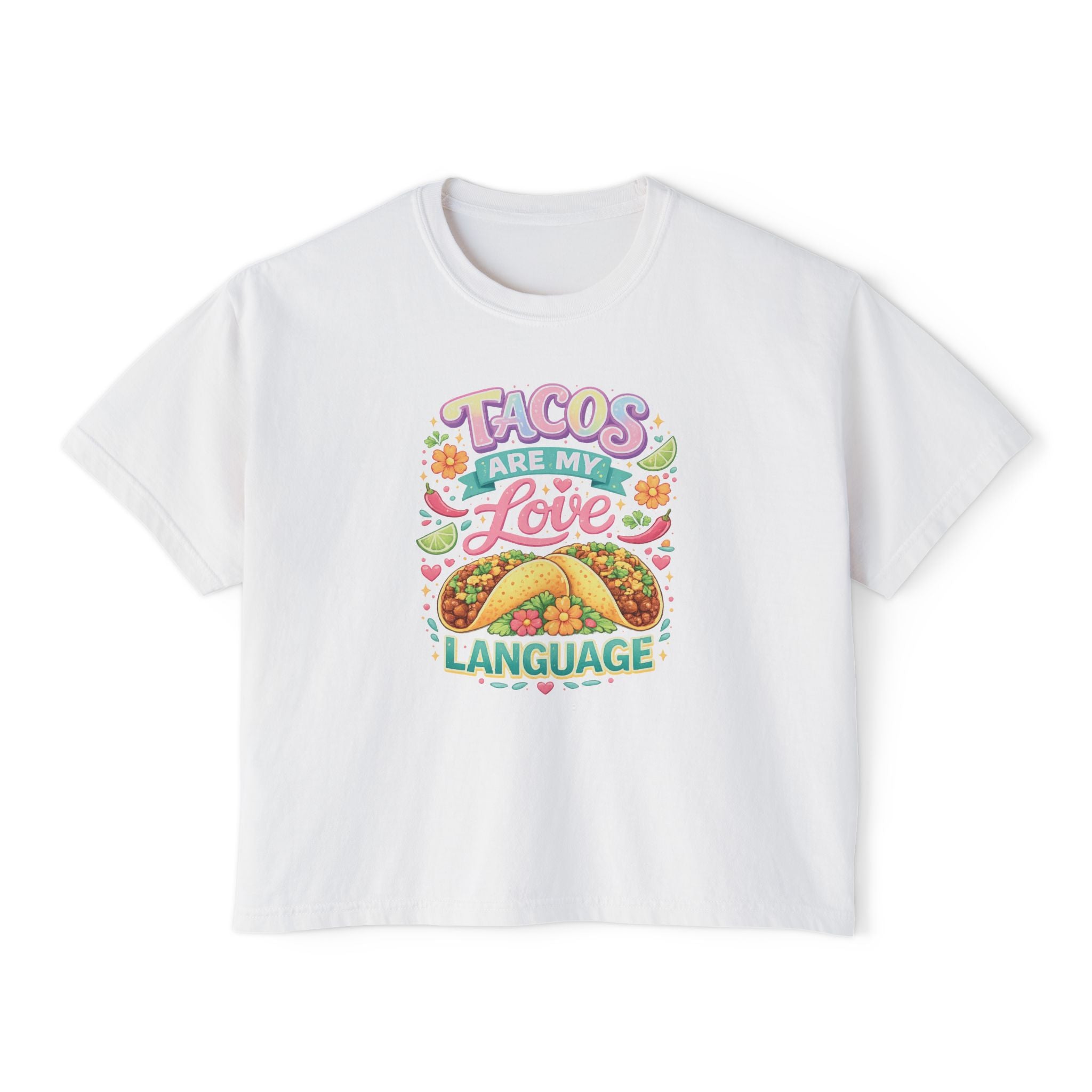 Tacos Are My Love Language Women's Boxy Tee