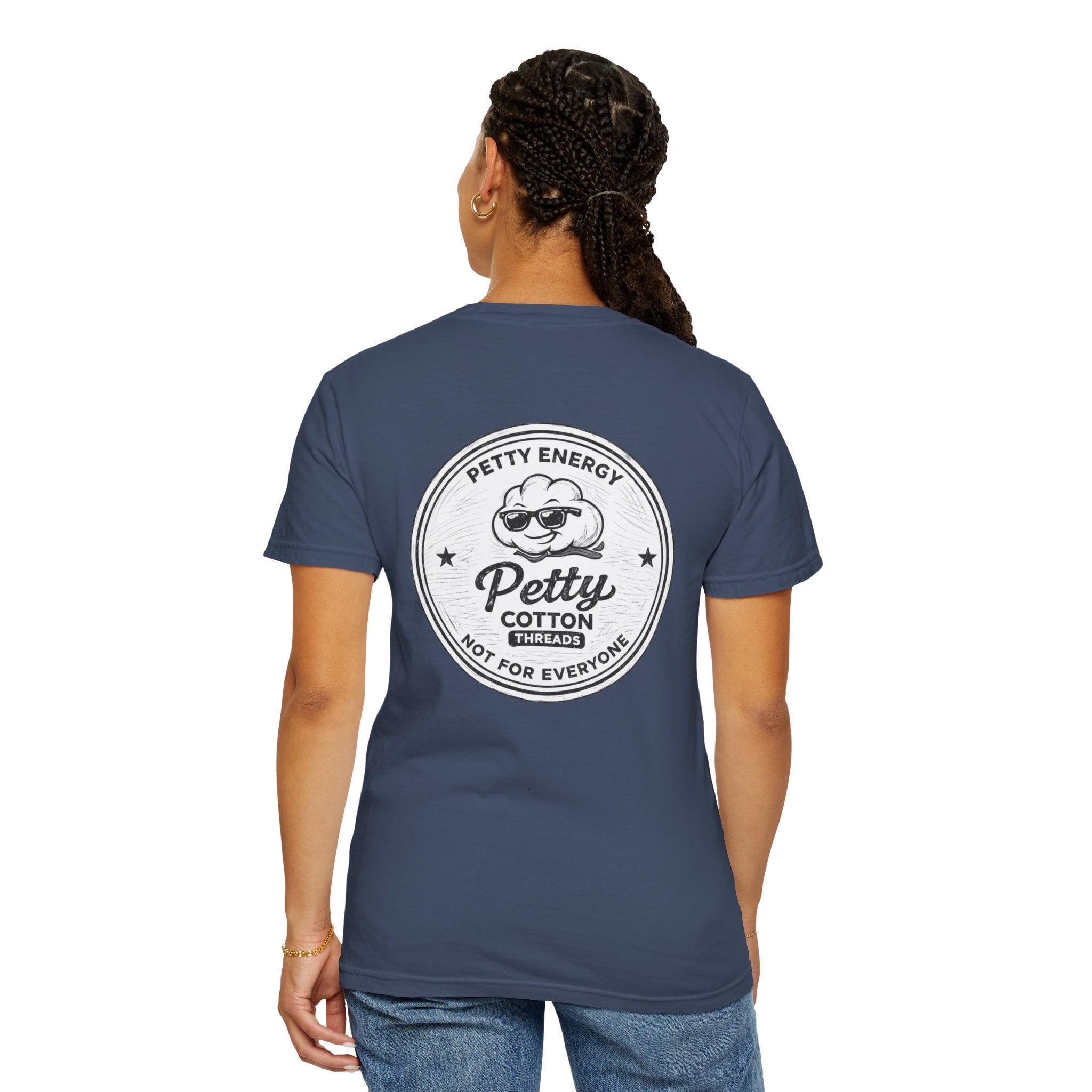 Petty Energy Graphic T-Shirt — 'Petty Cotton Threads' Vintage Badge