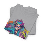 Petty Cotton Graphic Tee — Colorful Punk Anime-Inspired Design