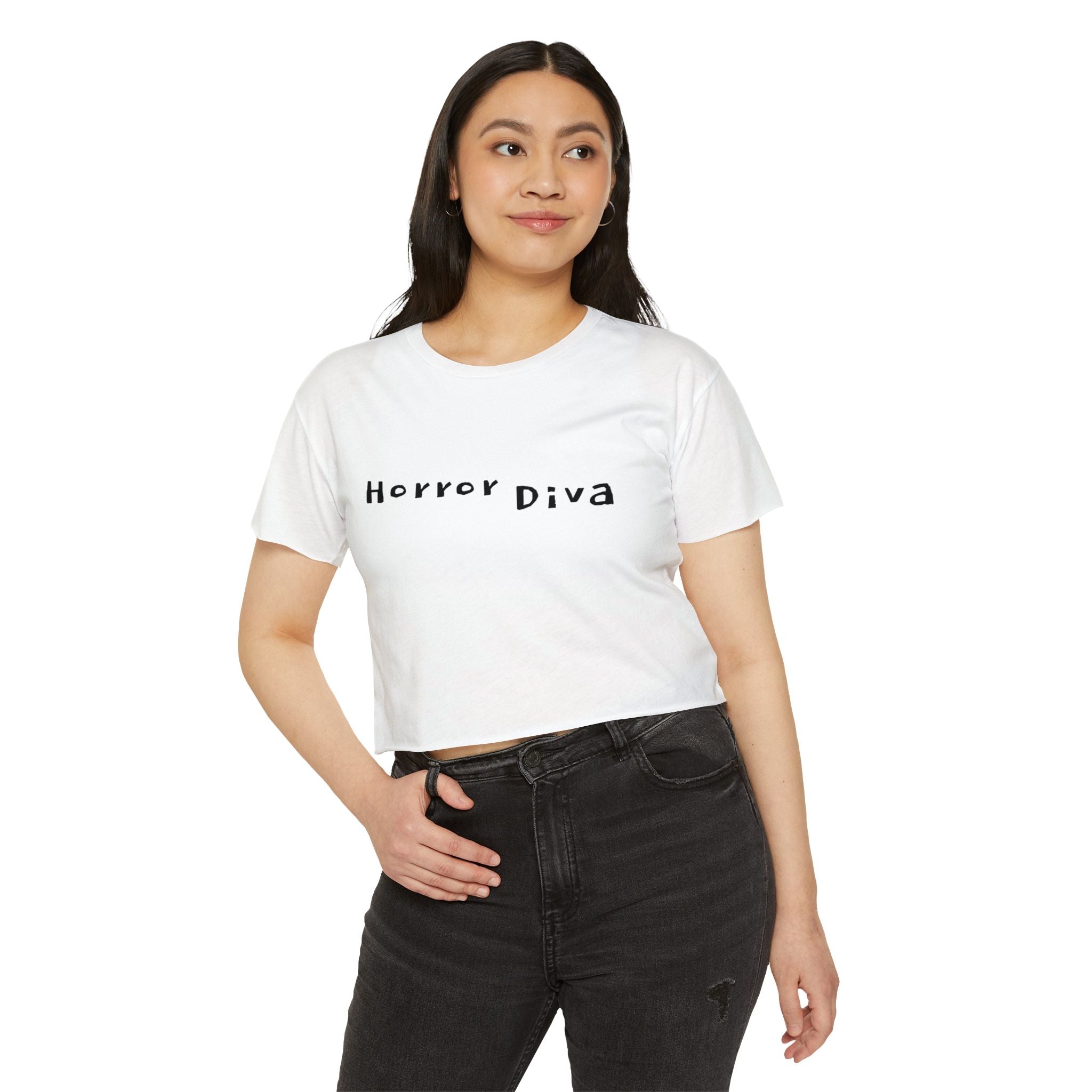 Horror Diva Women's Gothic Festival Crop Top