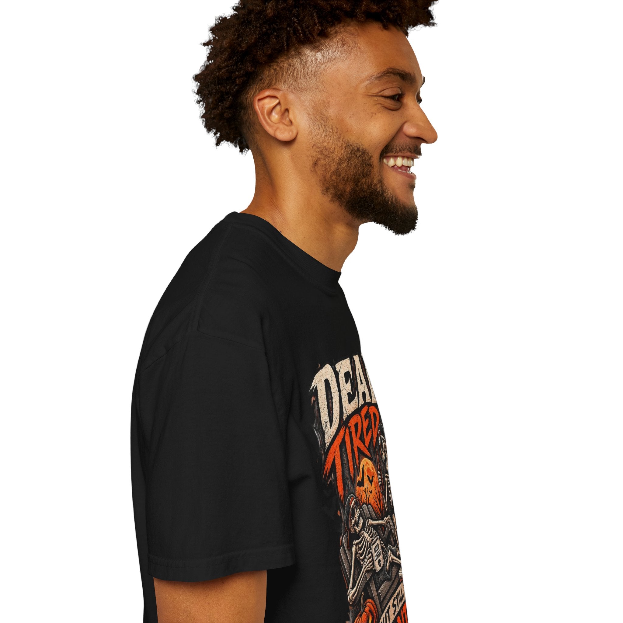Dead Tired but Still Haunting Skeleton Tee - Halloween T-Shirt