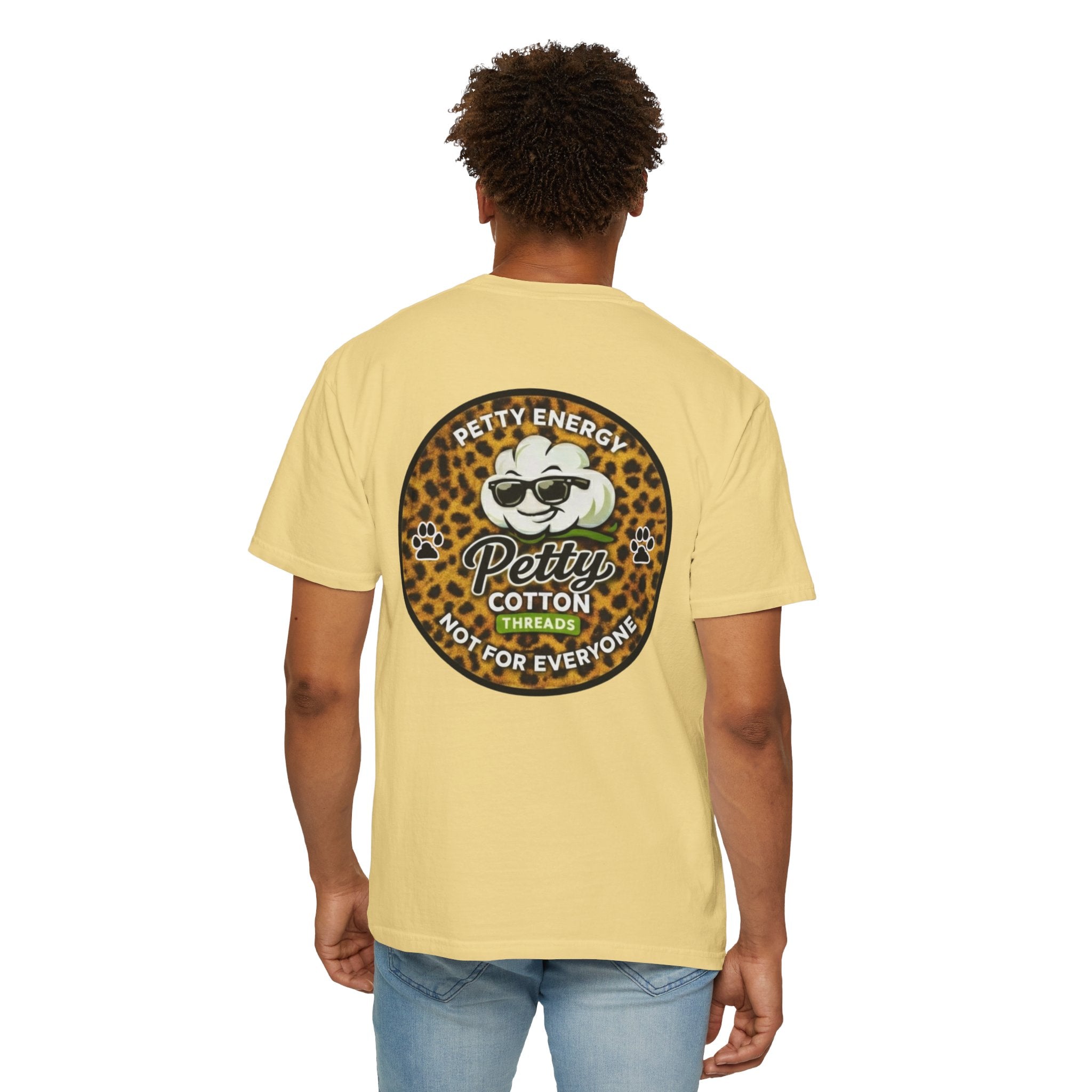 Petty Cotton “Petty Energy” Leopard Patch T-Shirt