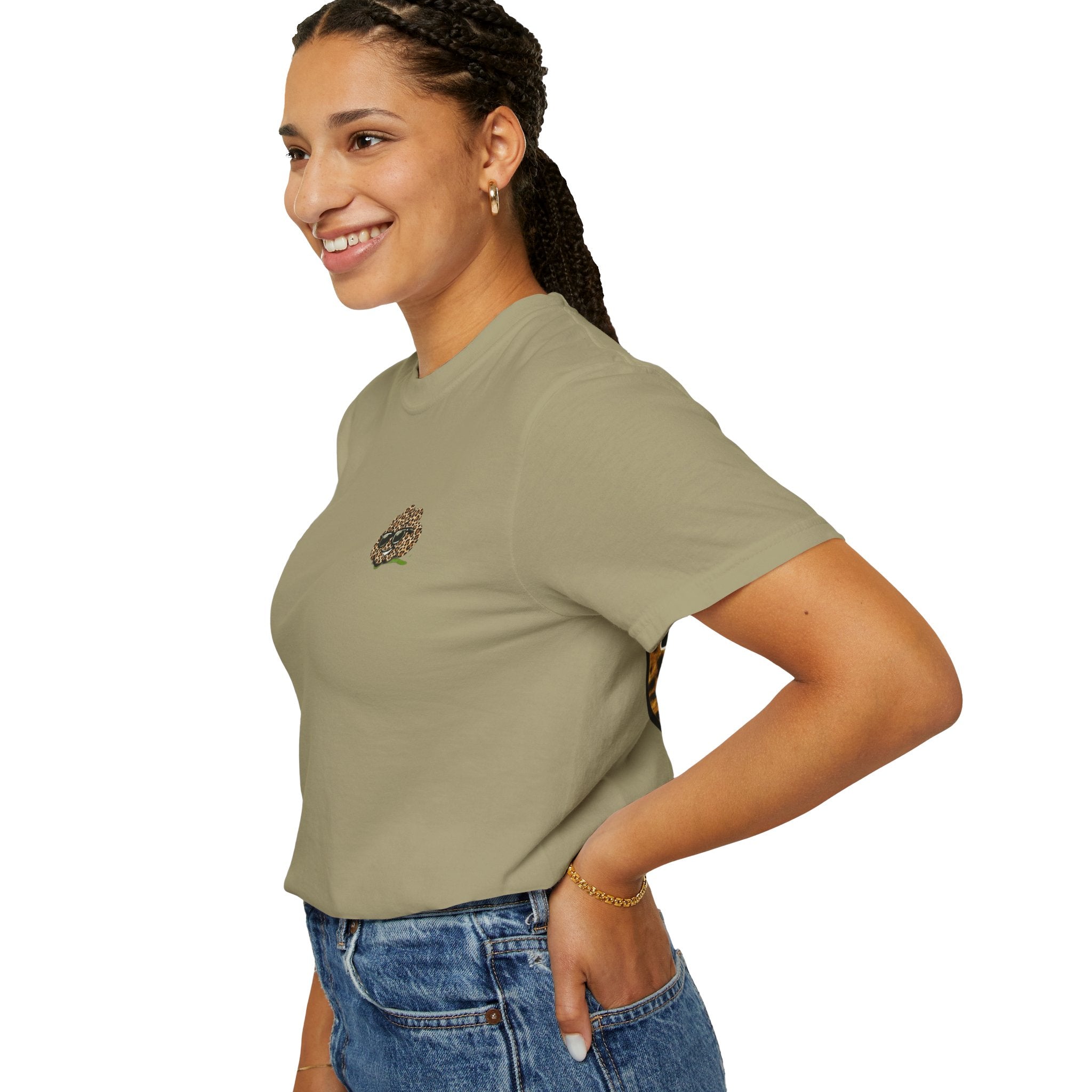 Petty Cotton “Petty Energy” Leopard Patch T-Shirt