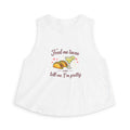 Crop Top — "Feed Me Tacos and Tell Me I’m Pretty" Cute Taco Graphic