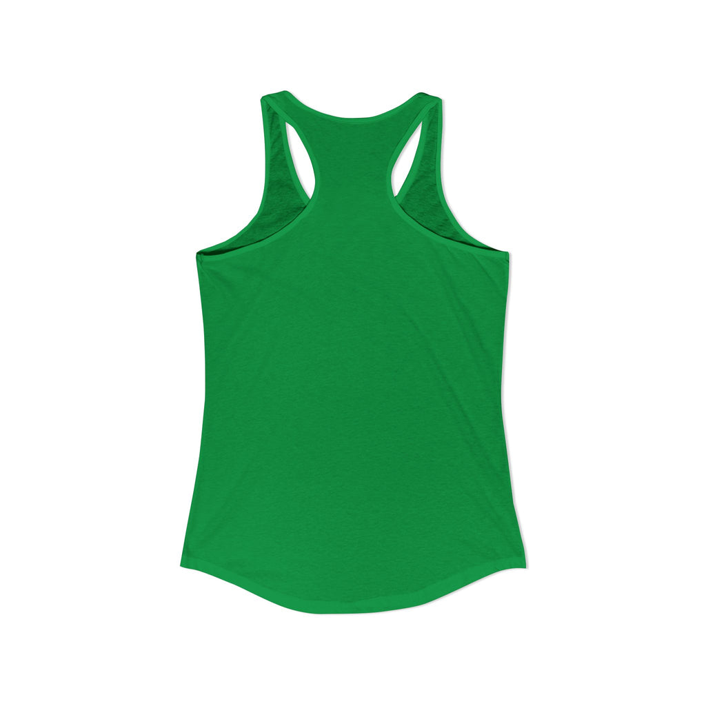 Cat Lady  In white font Women's Ideal Racerback Tank