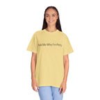 Ask Me Why I'm Petty T-Shirt — Funny Statement Tee with Cotton Logo (Back)