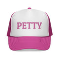 Petty Trucker Hat — Pink "PETTY" Mesh Cap for Sassy Casual Style