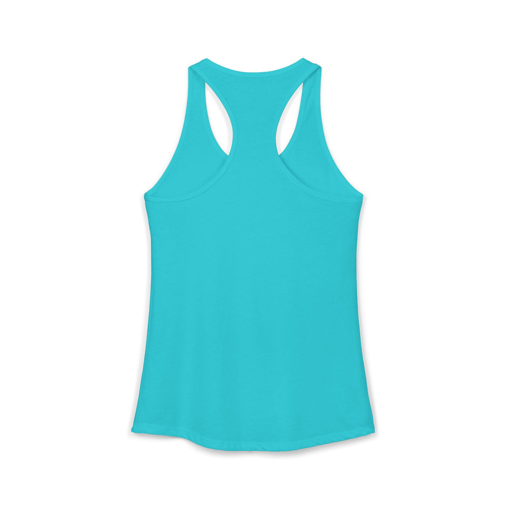 Cat Lady  In white font Women's Ideal Racerback Tank