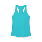 Cat Lady  In white font Women's Ideal Racerback Tank