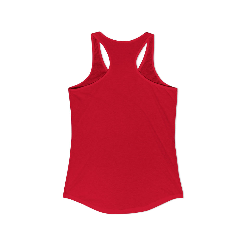 Cat Lady  In white font Women's Ideal Racerback Tank
