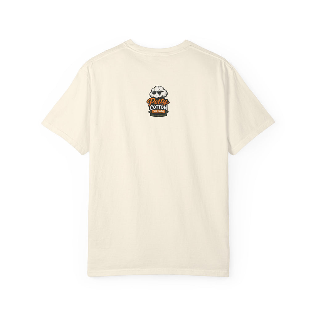 Ask Me Why I'm Petty T-Shirt — Funny Statement Tee with Cotton Logo (Back)