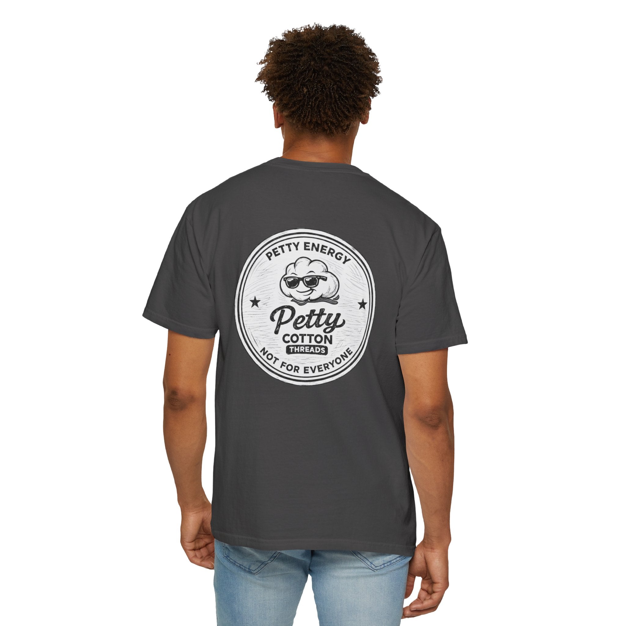 Petty Energy Graphic T-Shirt — 'Petty Cotton Threads' Vintage Badge