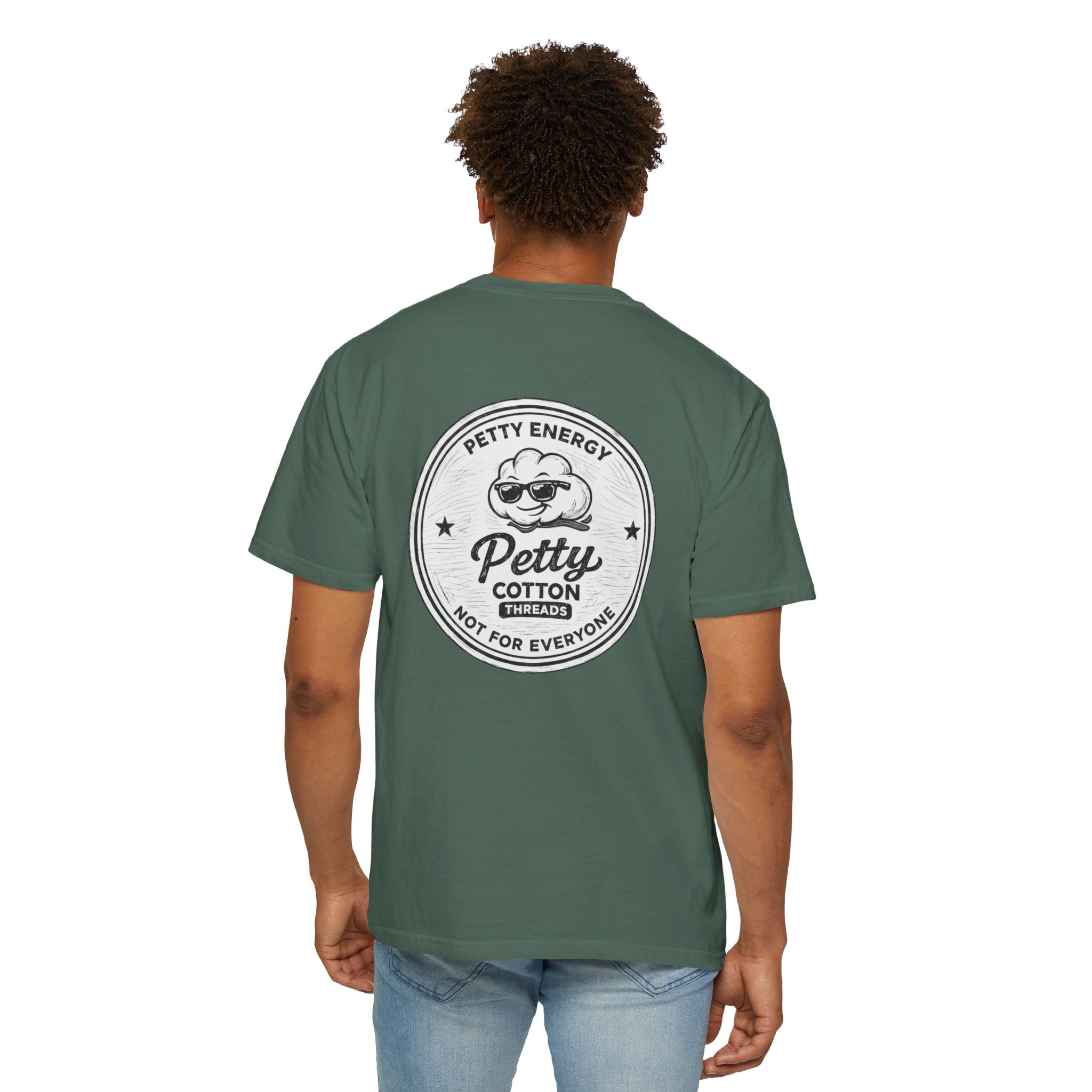 Petty Energy Graphic T-Shirt — 'Petty Cotton Threads' Vintage Badge