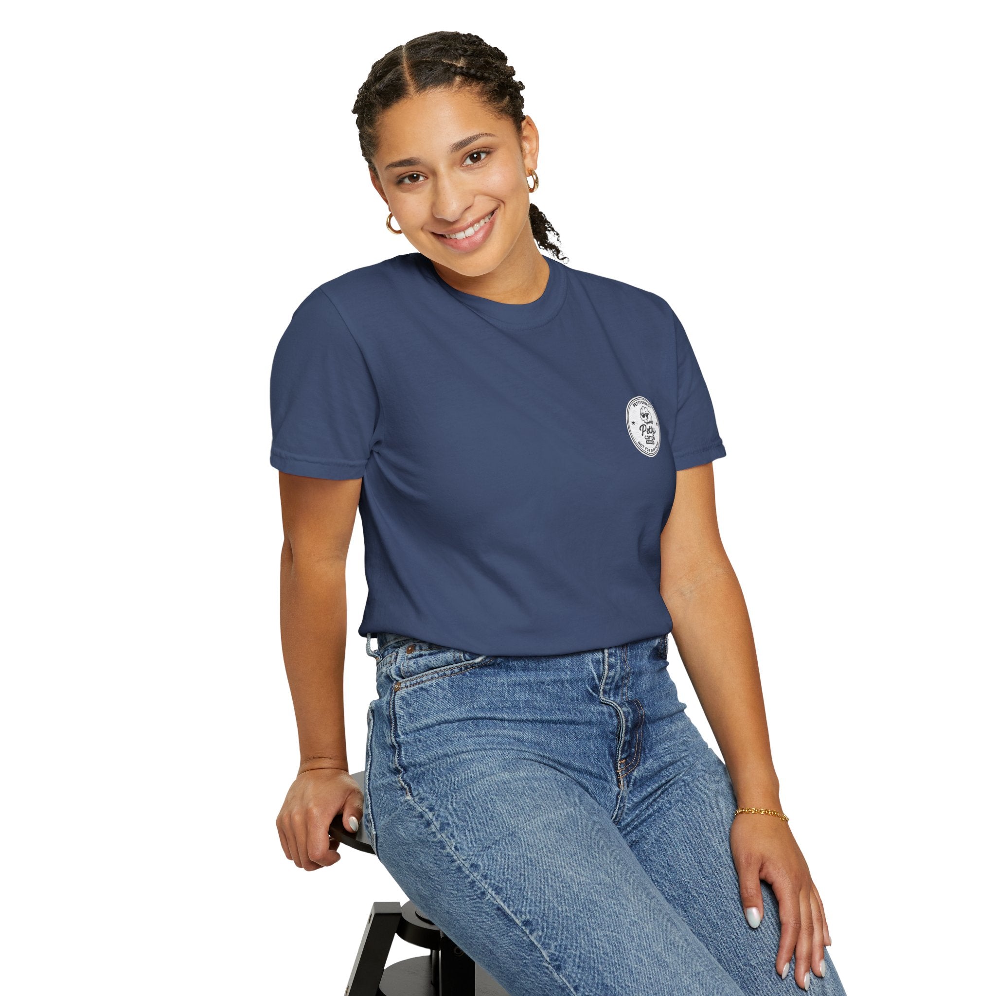 Petty Energy Graphic T-Shirt — 'Petty Cotton Threads' Vintage Badge