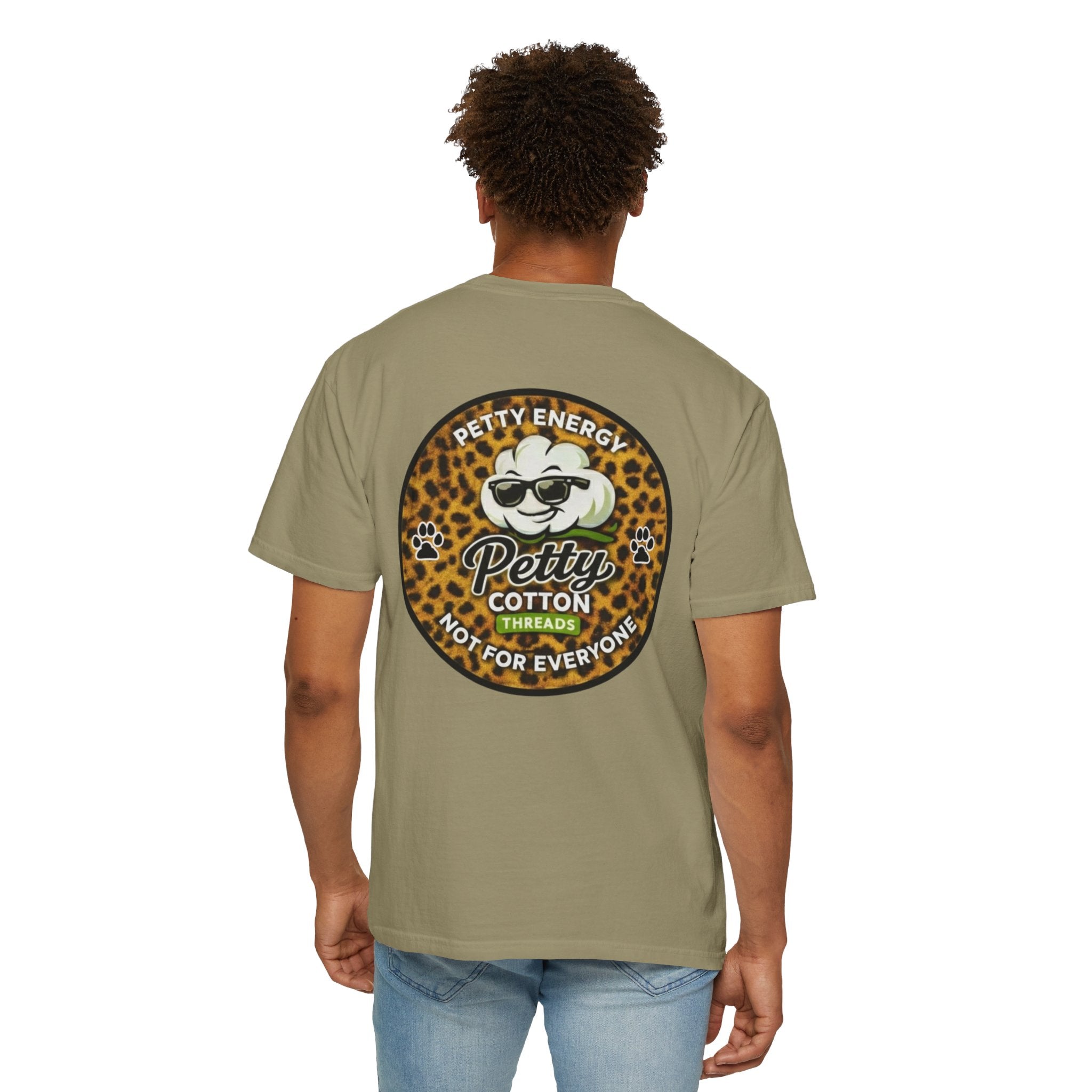 Petty Cotton “Petty Energy” Leopard Patch T-Shirt