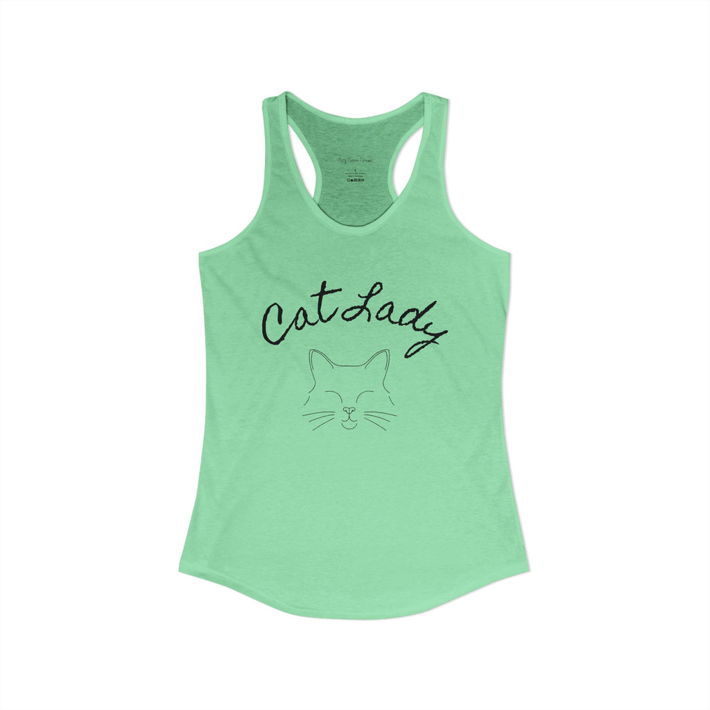 Cat Lady Women's Ideal Racerback Tank