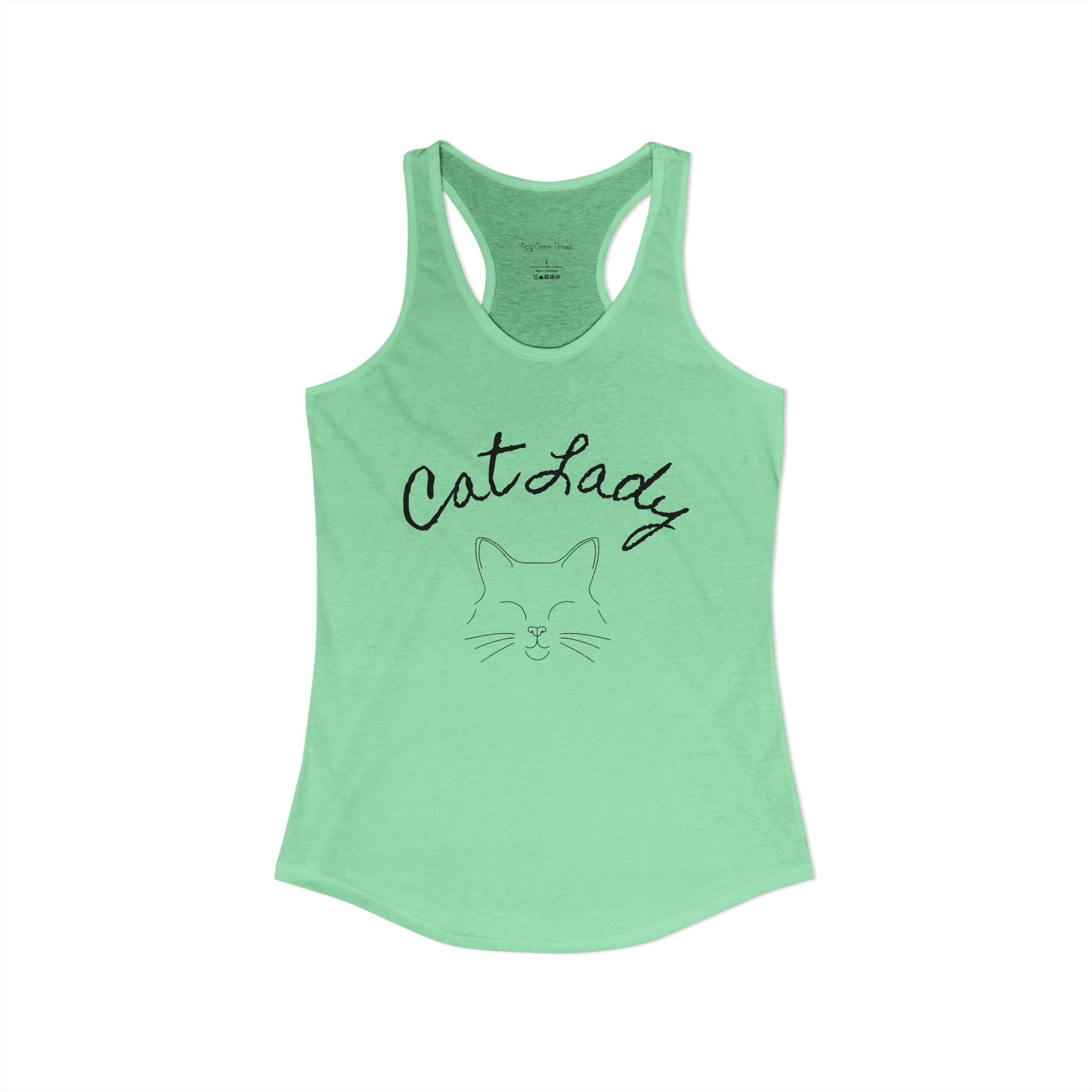 Cat Lady Women's Ideal Racerback Tank
