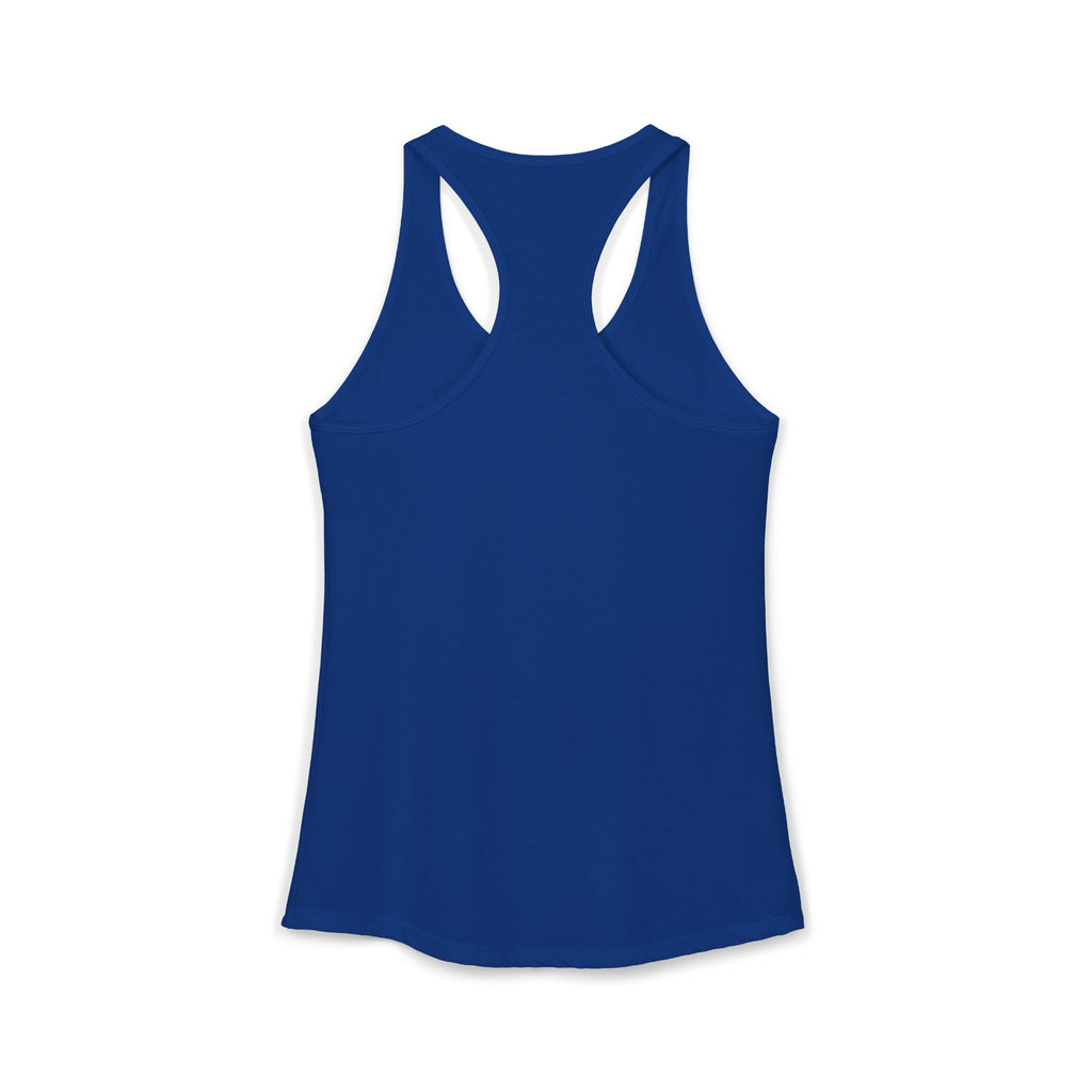 Cat Lady  In white font Women's Ideal Racerback Tank